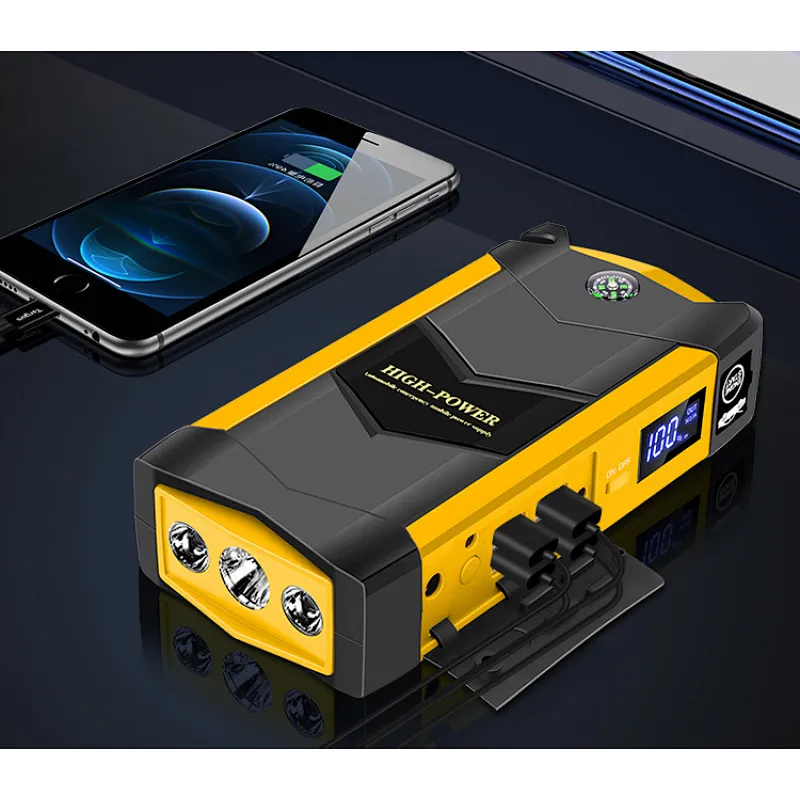 Portable Vehicle Jump Starting Device Car Emergency Power Box